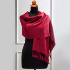 Πασμίνα Μονόχρωμη Αιγαίον Red